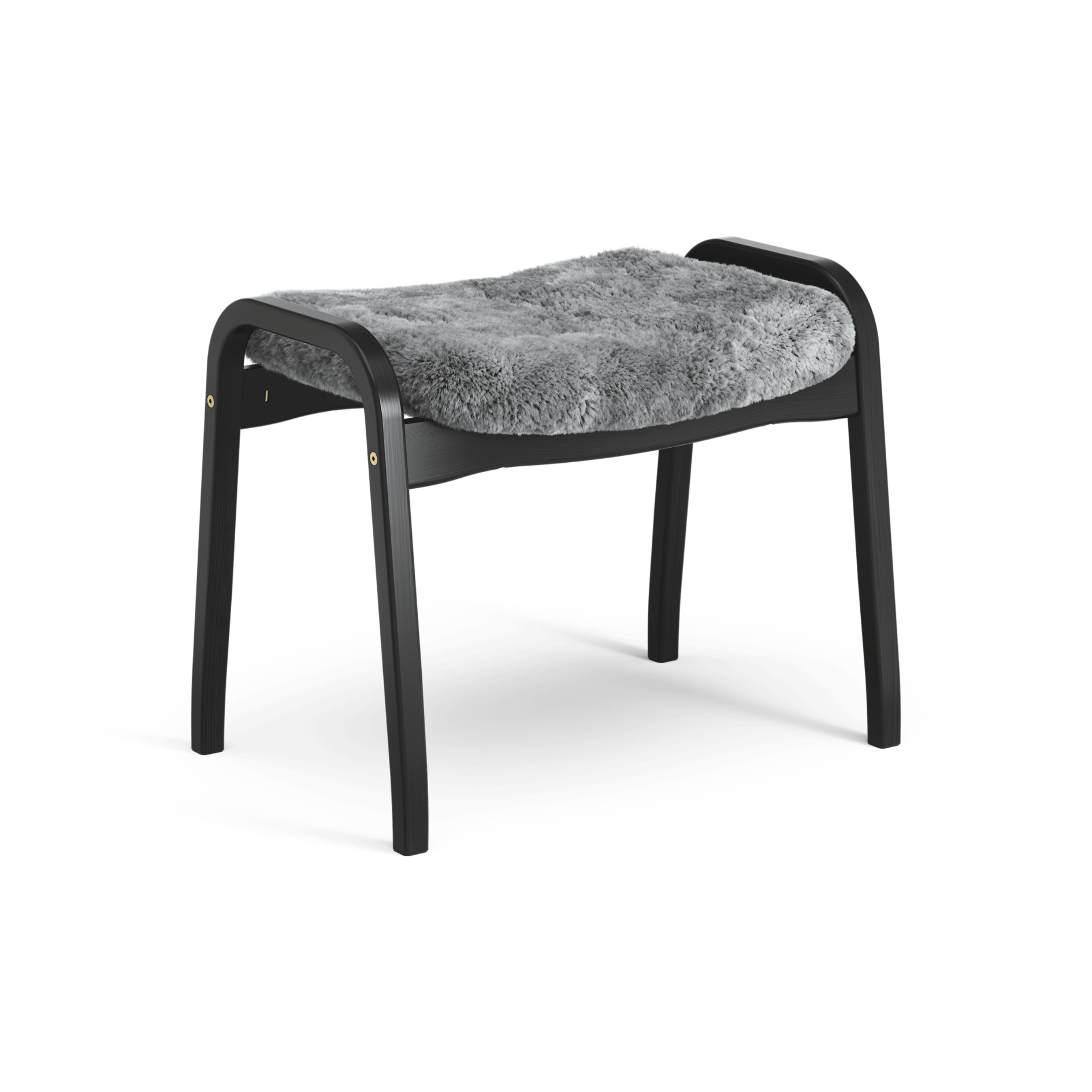 Lamino Footstool Black Oak